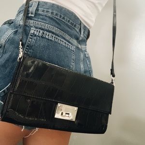 Y2K inspired baguette purse